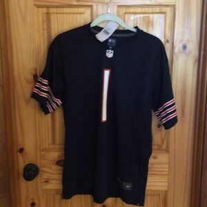 Kids Black Sports Jersey with Striped Sleeves